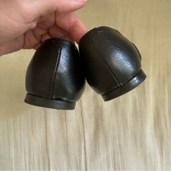 Chloe Italian Leather Pointed Toe Flat Sz 37 black - Picture 5 of 11